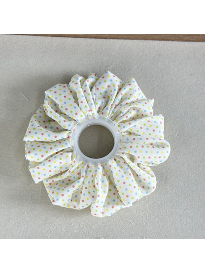 Gifty - Geometric Plaid Scarf Bow Style Scrunchie