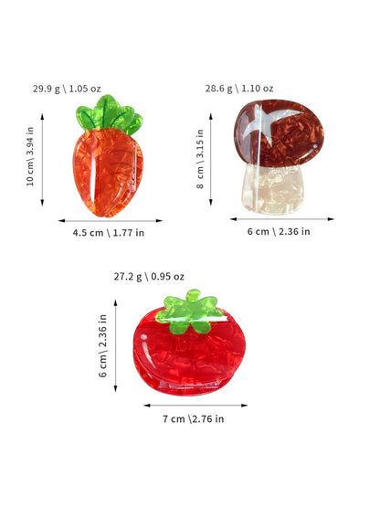 Beau - Cute Vegetable Shaped Hair Clips