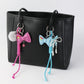 Keypus - Embroidered Bow Cherry Design Keychain