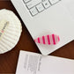 Beau - Sweet Style Striped Plastic Hair Claw Clip