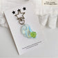 Keypus - Glitter Wing Four Leaf Clover Acrylic Keychain