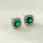 Earedge - Minimal Geometric Square Alloy Stud Earrings