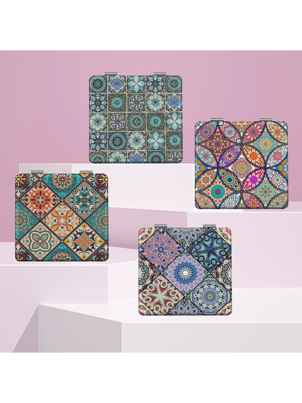 Mirroray - Decorative Pattern Folding Makeup Mirror