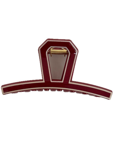 Beau - Red Irregular-Shaped Hair Clip