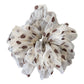 Gifty - Sheer Brown Polka Dot Mesh Scrunchie