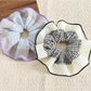 Gifty - Plaid Patchwork Mesh Ruffled Scrunchie