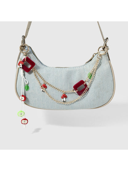 Keypus - Y2K Style Square and Round Bag Charm Chain