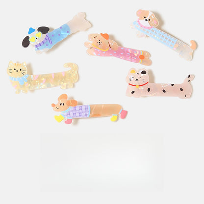 Beau - Cute Cartoon Acrylic Side Barrette