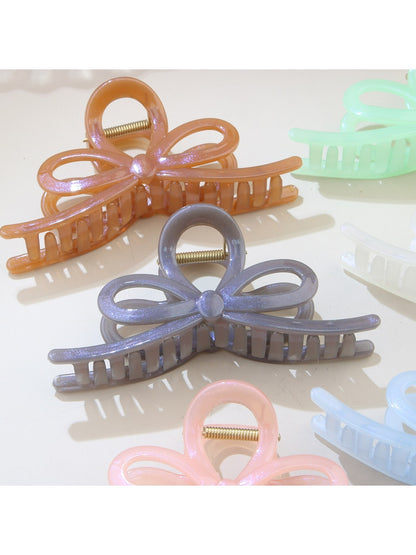 Beau - Pearlescent Bow-Shaped Hair Clip