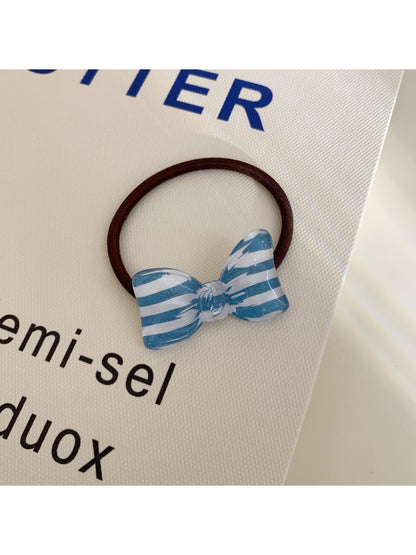 Gifty - Simple Striped Bow Hair Tie