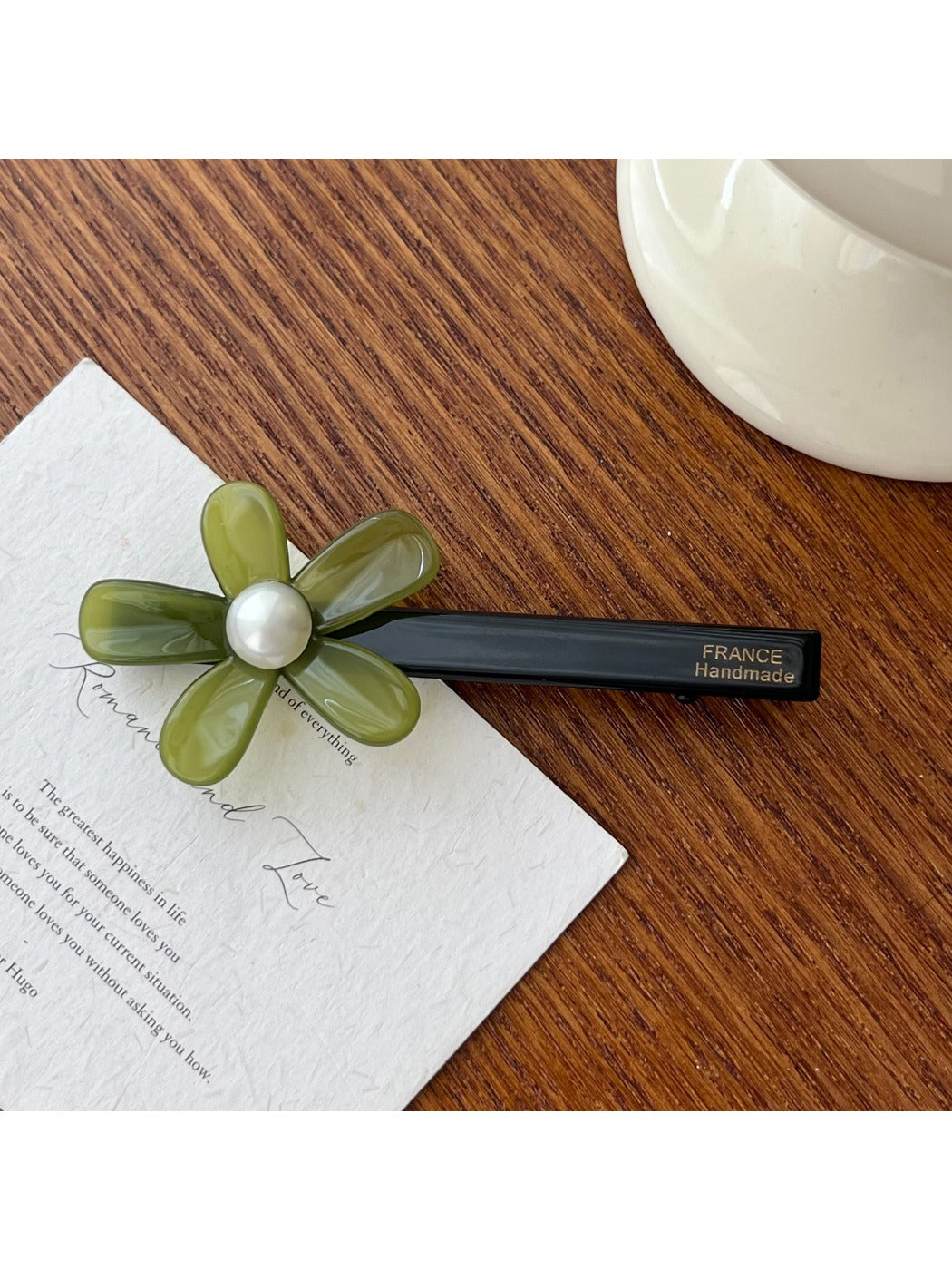 Gifty - Acetate Hair Ties with Flower Design