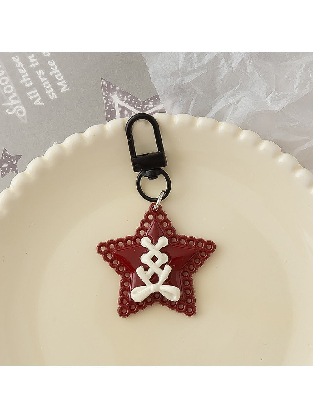 Keypus - Strap Bow Star Keychain
