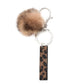 Keypus - Leopard Print Oil-Edged Letter Keychain