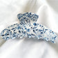 Beau vintage acetate claw clip angled to show glossy finish and color variations