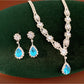 Nozari - Light Luxury Drop Necklace and Stud Earrings