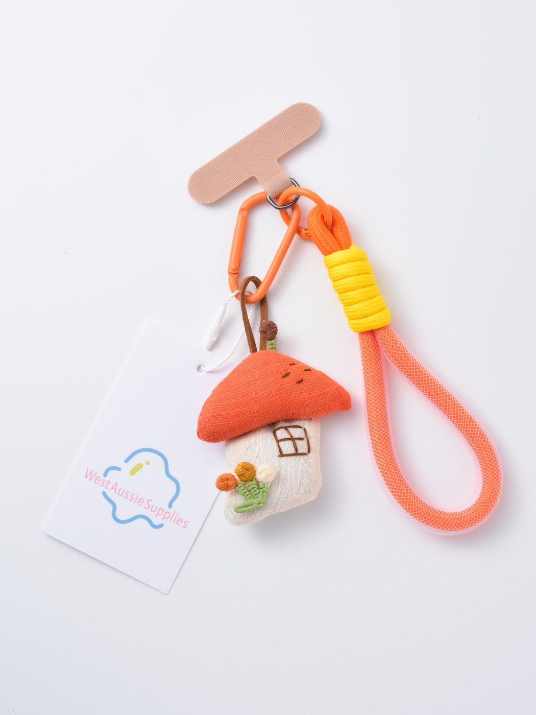 Keypus - Cute Mushroom House Keychain