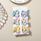 Beau - 6 Piece Heart Design Claw Hair Clips Set