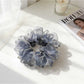 Gifty - Floral Mesh Ruffle Trim Scrunchie