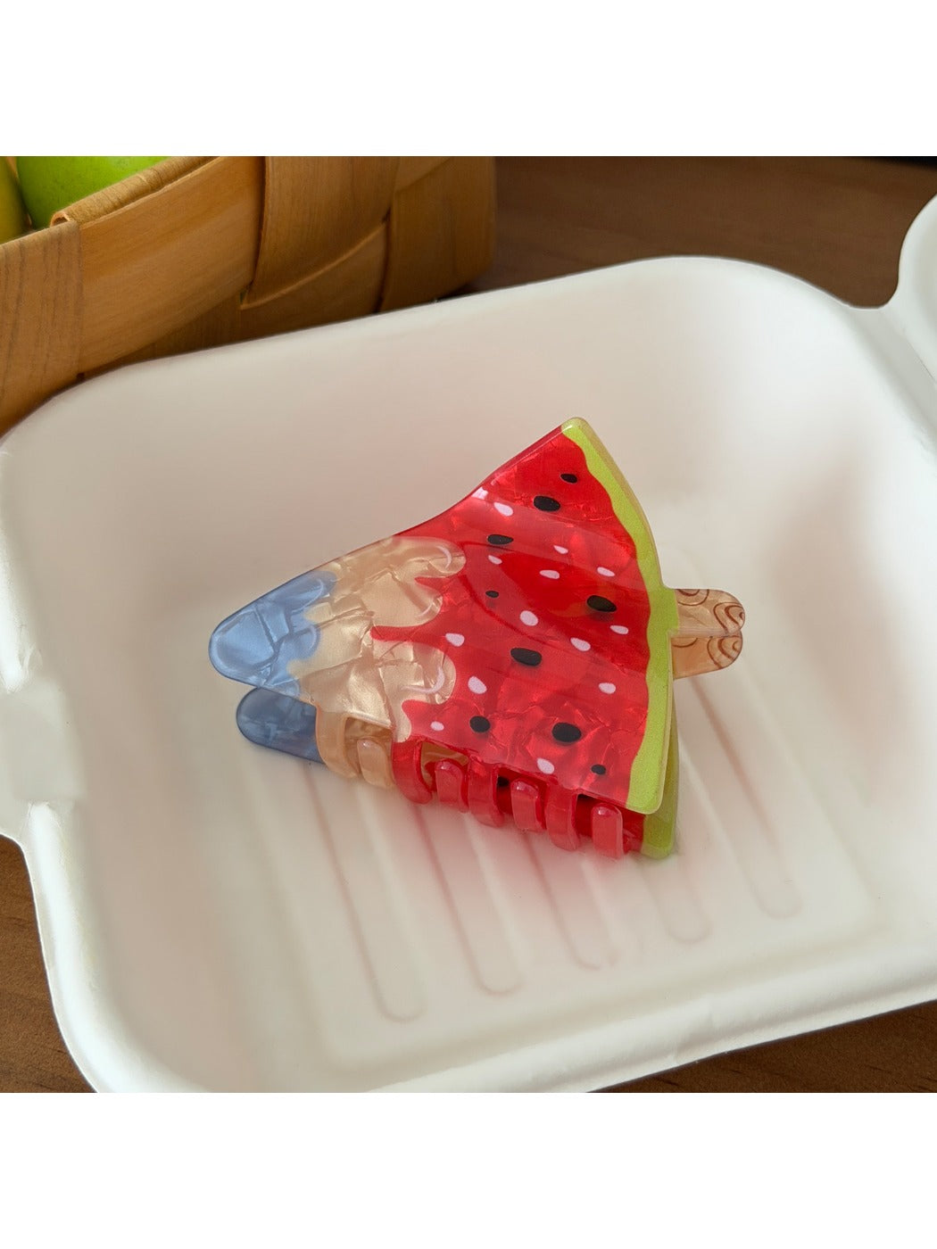 Beau - Cartoon Popsicle Fruit Acrylic Claw Clip