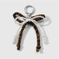 Keypus - Y2K Style Beaded Bow Pendant Alloy Keychain