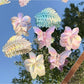 Beau - Gradient Plastic Flower Design Claw Clip
