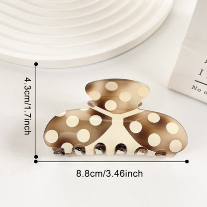 Beau - Butterfly Polka Dot Print Claw Clip