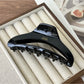 Beau - Retro Half Moon Openwork Claw Clip