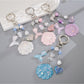 Keypus - Decorative Shell and Fish Tail Purse Charm Keychain