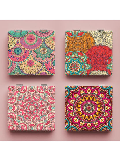 Mirroray - Patterned Foldable Compact Makeup Mirror