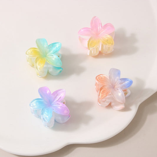 Beau - Gradient Petal Floral Plastic Claw Clip