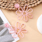 Earedge flower shaped openwork drop earrings packaged in branded jewelry box