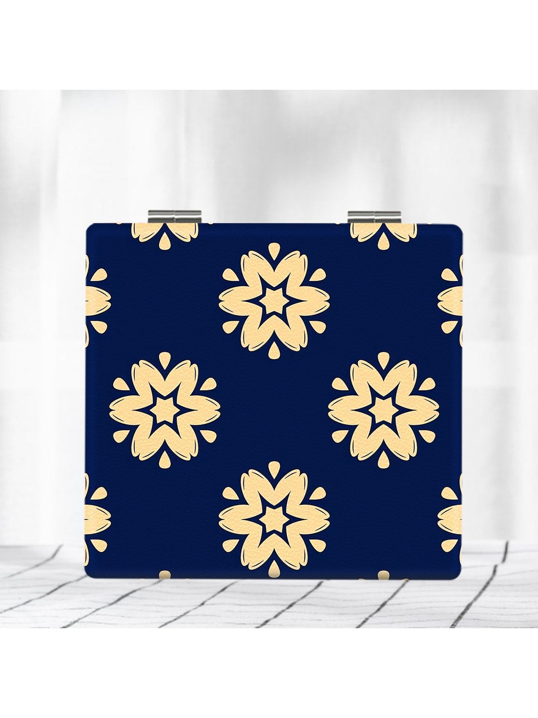 Mirroray - Floral Print Folding Portable Makeup Mirror