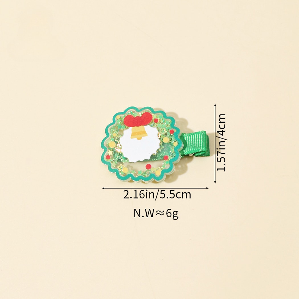 Beau - Glitter Christmas Details Side Barrette