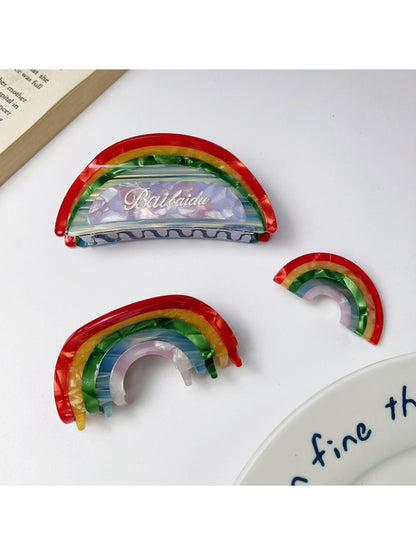Beau - Acetate Rainbow Hair Clip
