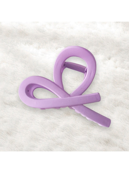 Beau - Twisted Hollow Plastic Modern Style Claw Clip