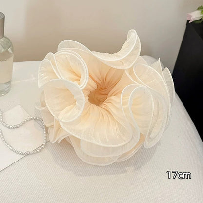Gifty - Layered Ruffle Satin Look Scrunchie