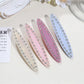 Beau - Rhinestone Acrylic Side Fringe Hair Clip