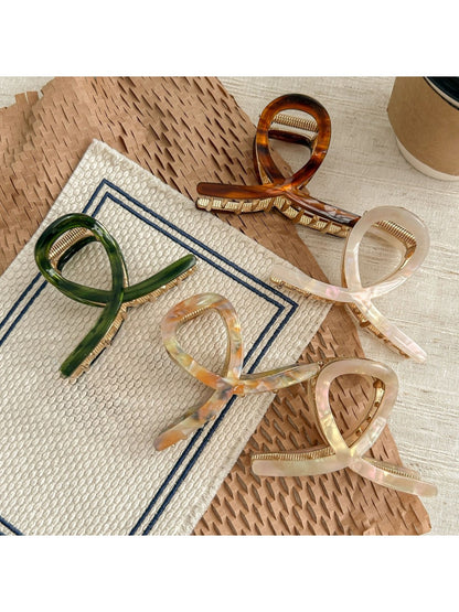 Beau - Iridescent Geometric Hair Claw Clip