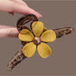 Beau - Flower Petal PVC Alloy Decorative Claw Clip