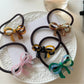 Gifty - Sleek Color Blocked Bow Hair Tie