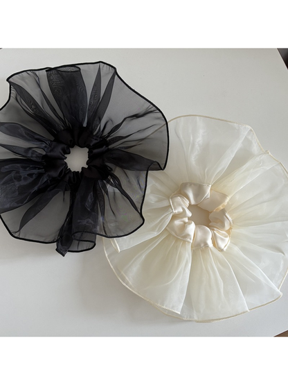 Gifty - Sheer Ruffled Ballet Style Hair Scrunchie