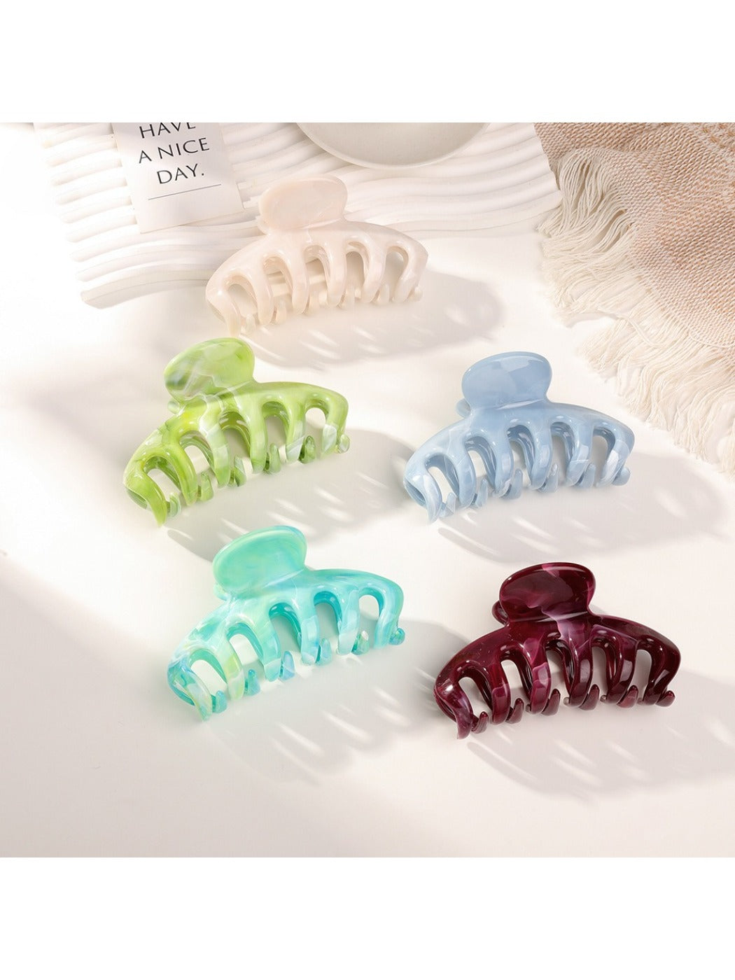 Beau - Ombre Pumpkin Shaped Hair Claw Clip