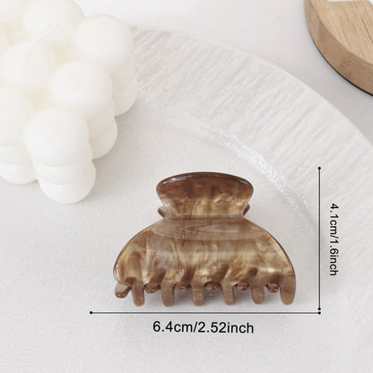 Beau - Muted Marble Textured Claw Clip