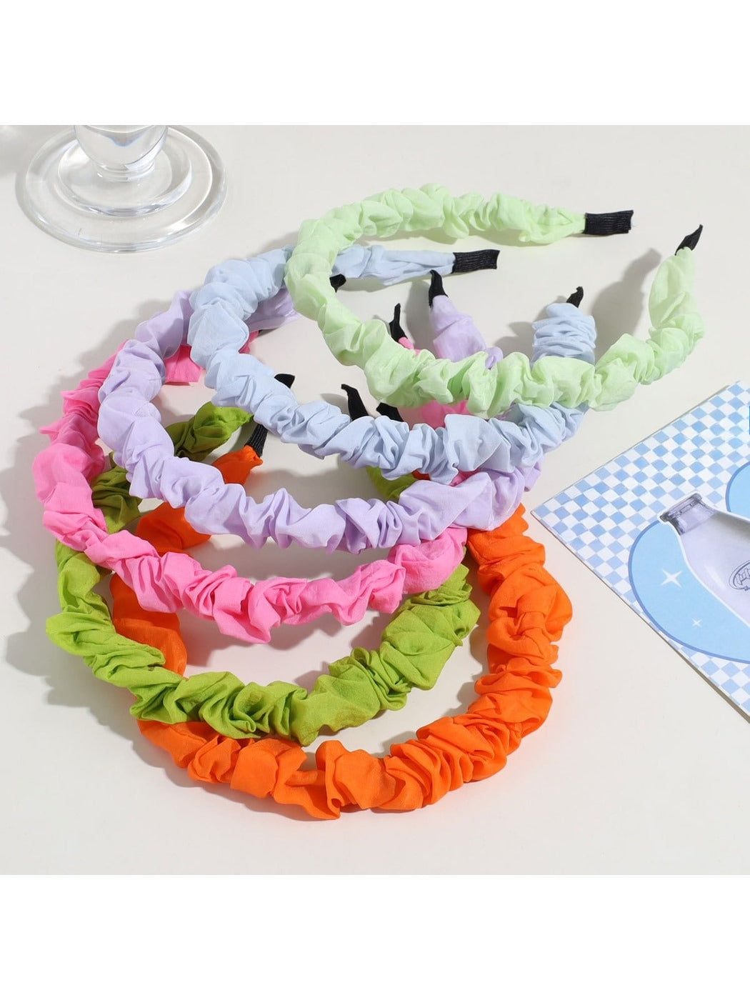 Gifty - Thin Ruched Fabric Hair Accessory Headband