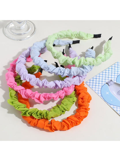 Gifty - Thin Ruched Fabric Hair Accessory Headband