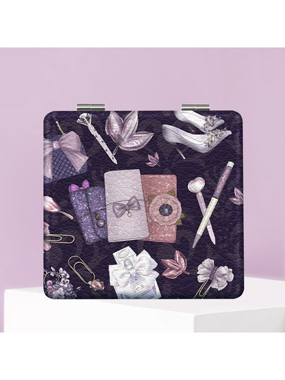 Mirroray - Cartoon Print Foldable Makeup Touch-Up Mirror
