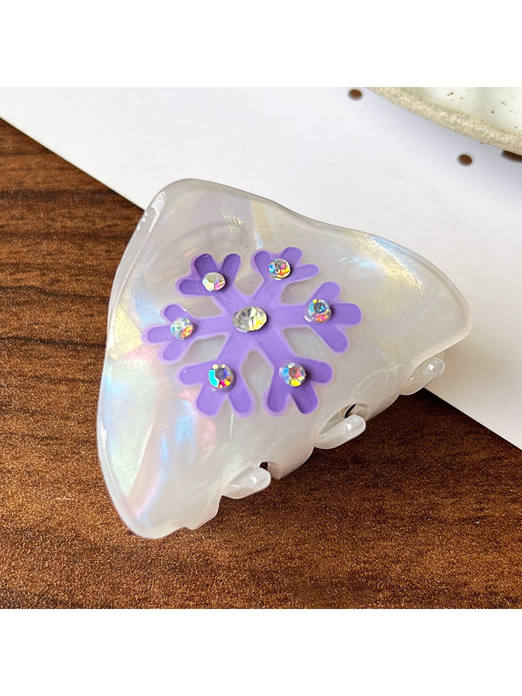 Beau - Modern Simple Flower Accent Claw Clip