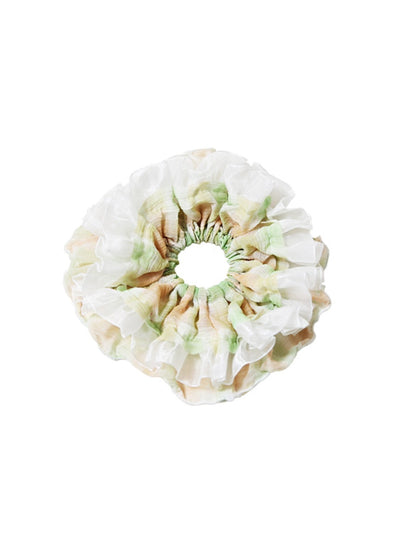 Gifty - Elegant Mesh Edge Double Layer Scrunchies