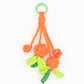 Keypus - Carrot Flower-Shaped Keychain