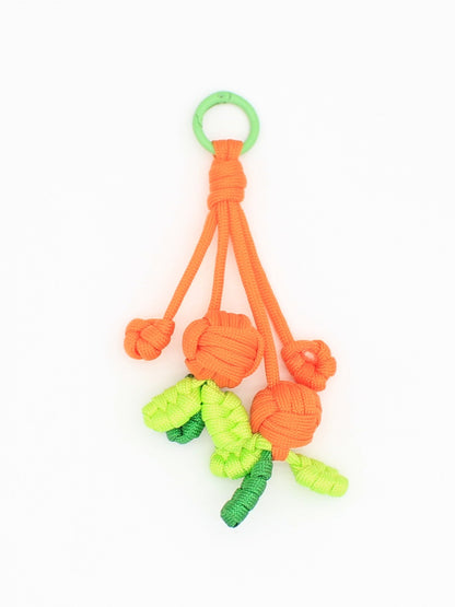 Keypus - Carrot Flower-Shaped Keychain